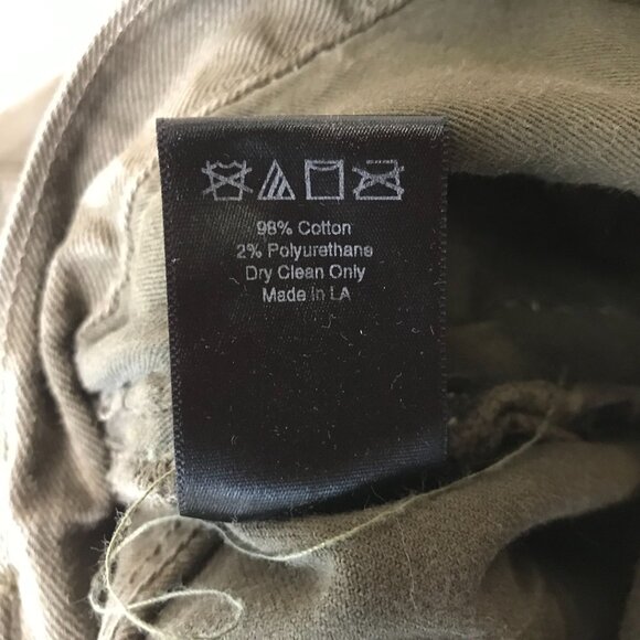 MR. COMPLETELY - MENS 32 - OLIVE DOUBLE PANEL ZIPPERS JEANS Rockstar Goth Grunge - Picture 7 of 8